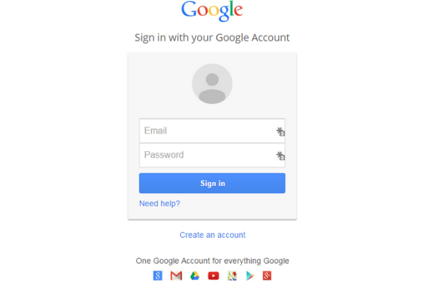 how do you sign into your google account for play store